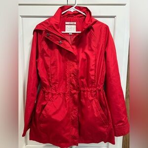 Perfect Condition Women's Red Hooded Jacket